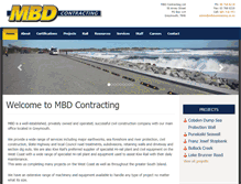 Tablet Screenshot of mbdcontracting.co.nz